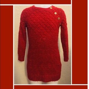 Genuine by Oshkosh Red Sweater Dress size 2T